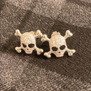 Betsey Johnson Crossbones stud earrings